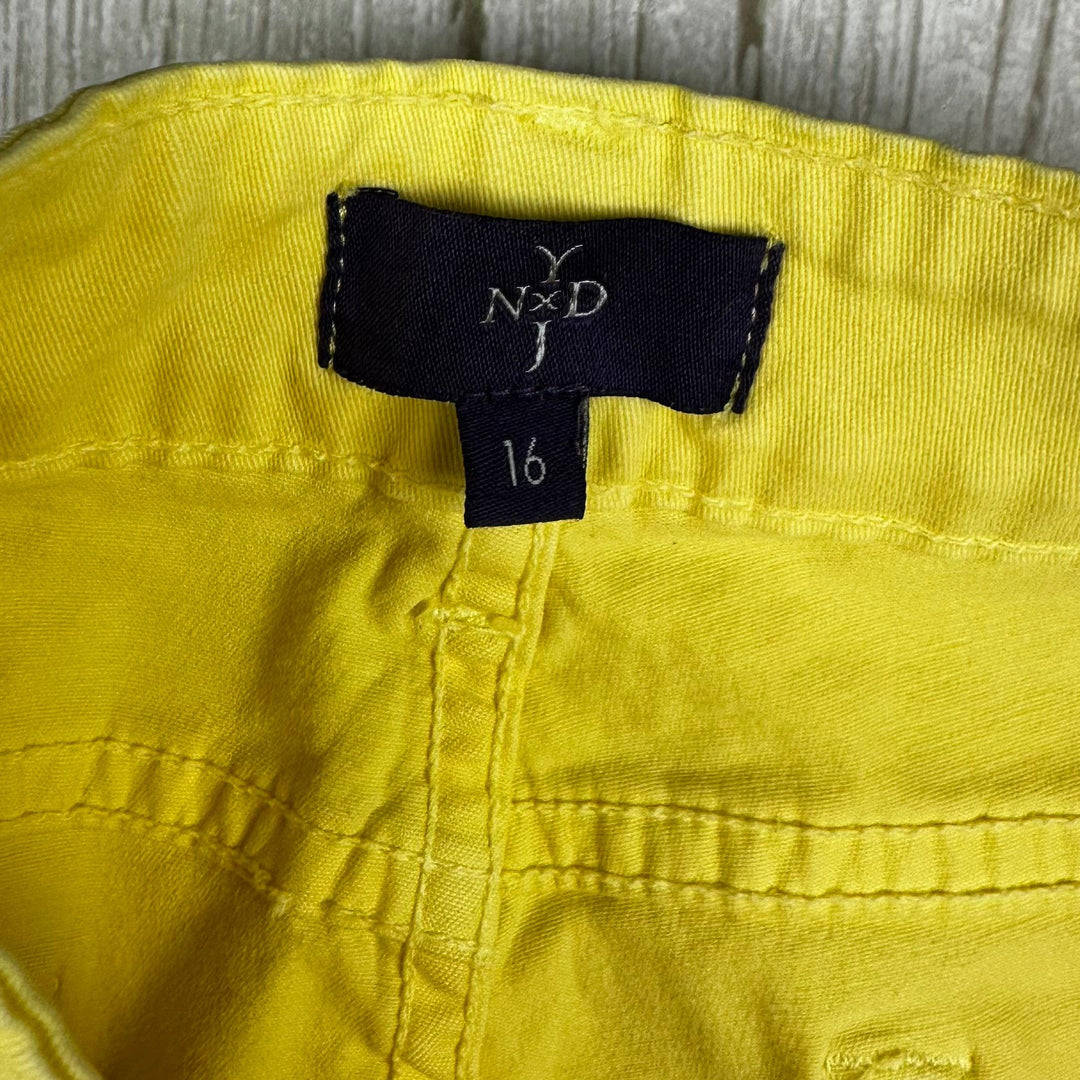 NYDJ - 'Lift & Tuck'  Stretch Yellow Jeans -Size 16US suit 20AU