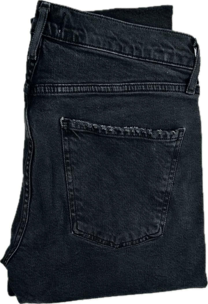 AGOLDE Black Mid Rise Slim 'Toni' Jeans- Size 27