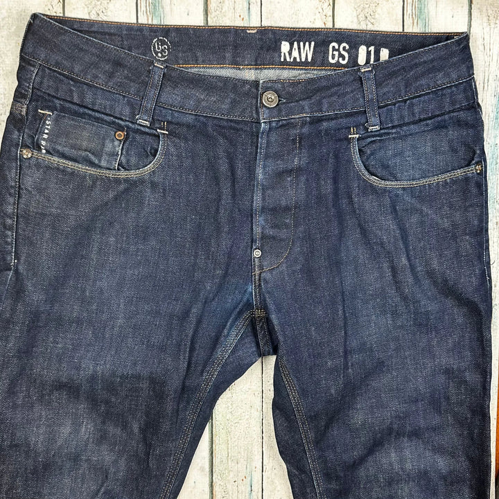 G Star RAW Mens 'New Radar Slim DT' Jeans -Size 36/36 - Jean Pool