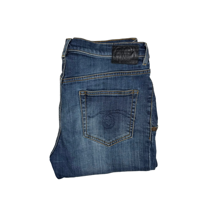 R13 Made in Italy 'X Over' Blue Jeans Jeans- Size 28