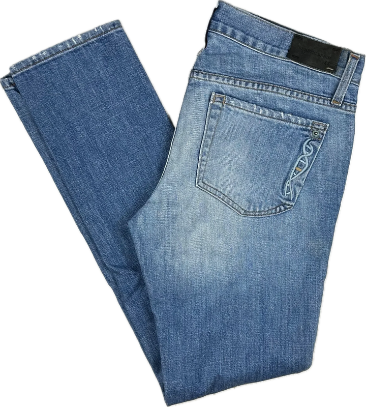 Genetic USA Made Distressed Low Boyfriend Jeans - Size 27