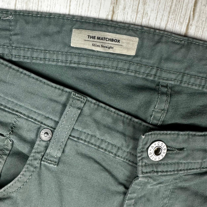 AG Adriano Goldschmied 'The Matchbox' Straight Sage Jeans- Size 32