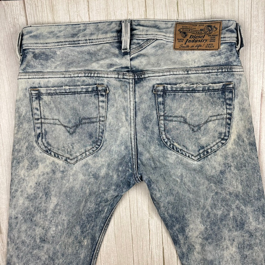 Diesel 'Thanaz' Slim Straight Acid Wash Jeans - Size 30/32