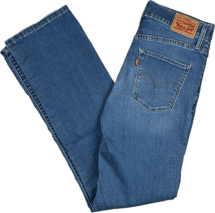 Levis Ladies 314 Shaping Straight Jeans - Size 29 (11AU)