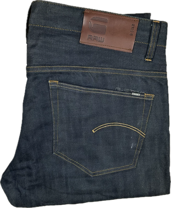 G Star RAW Mens 3301 Tapered Jeans -Size 36/32