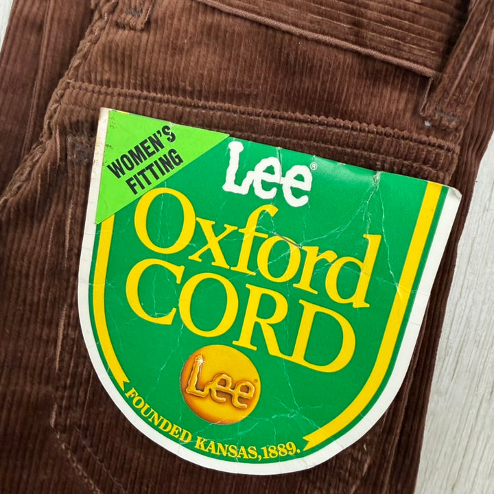 NWT-1970's Lee 'Oxford Cord' High Waist Ladies Deadstock Flares - Suit Size 6/7