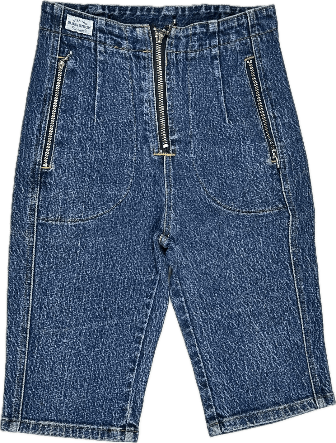Blues Union 1980's Knickerbocker Zip Jeans - Suit Size 6 - Jean Pool