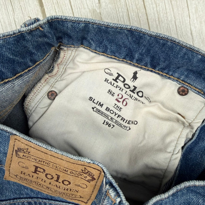 Polo Ralph Lauren 'Slim Boyfriend' Patchwork Denim Jeans - Size 26
