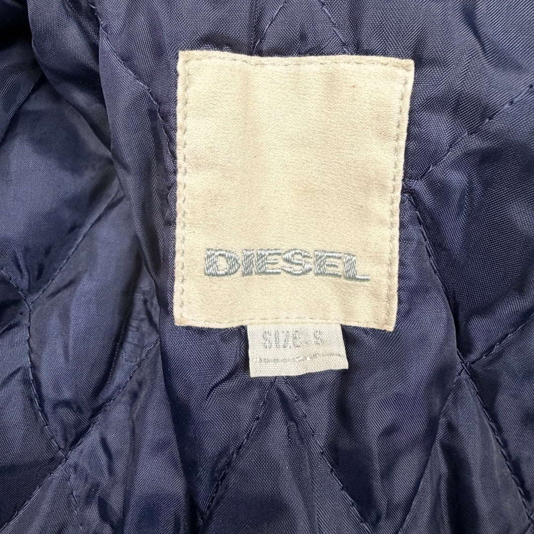 Diesel Kids Embroidered Logo Back Denim Jacket  - Size 6-8Y