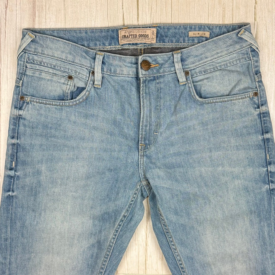 Angelo Litrico Mens Straight Slim Fit Jeans - Size 36S