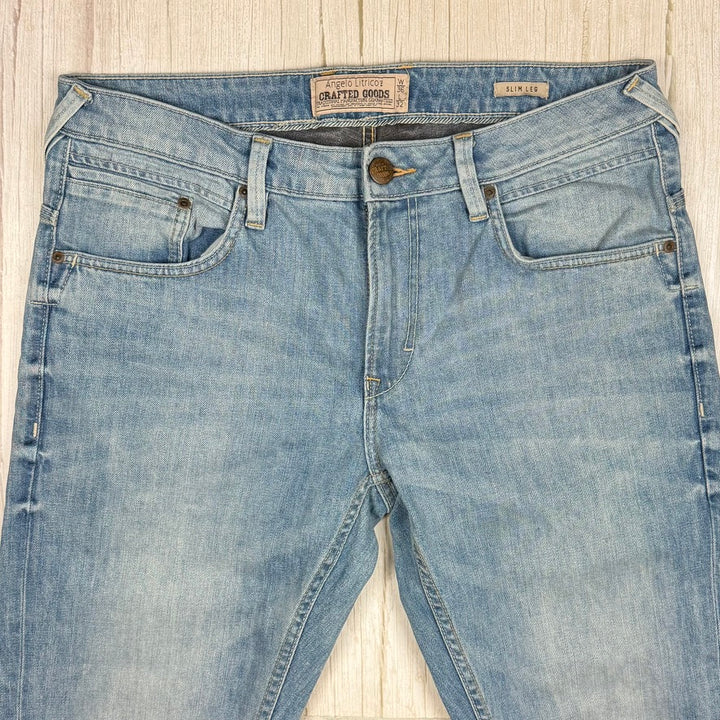 Angelo Litrico Mens Straight Slim Fit Jeans - Size 36S