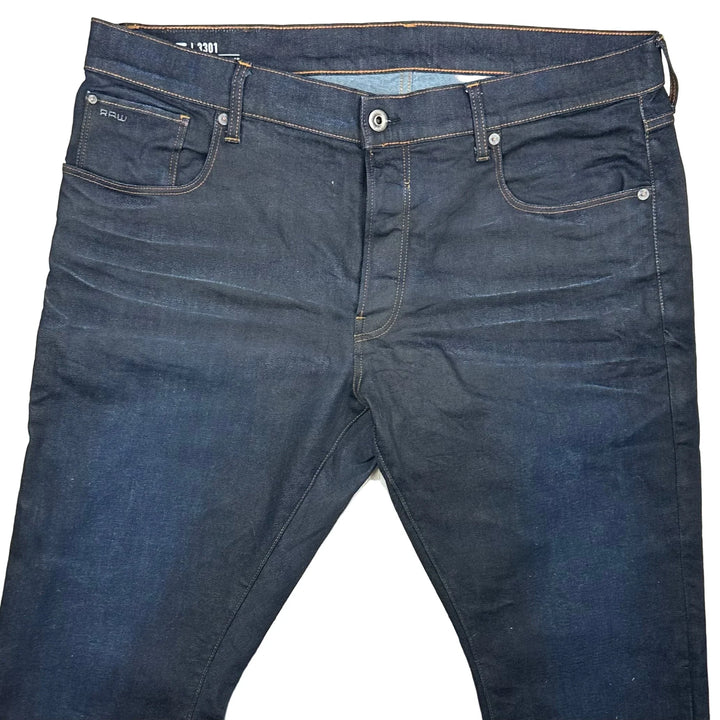 G Star RAW Mens 3301 Regular Tapered Jeans -Size 40/32