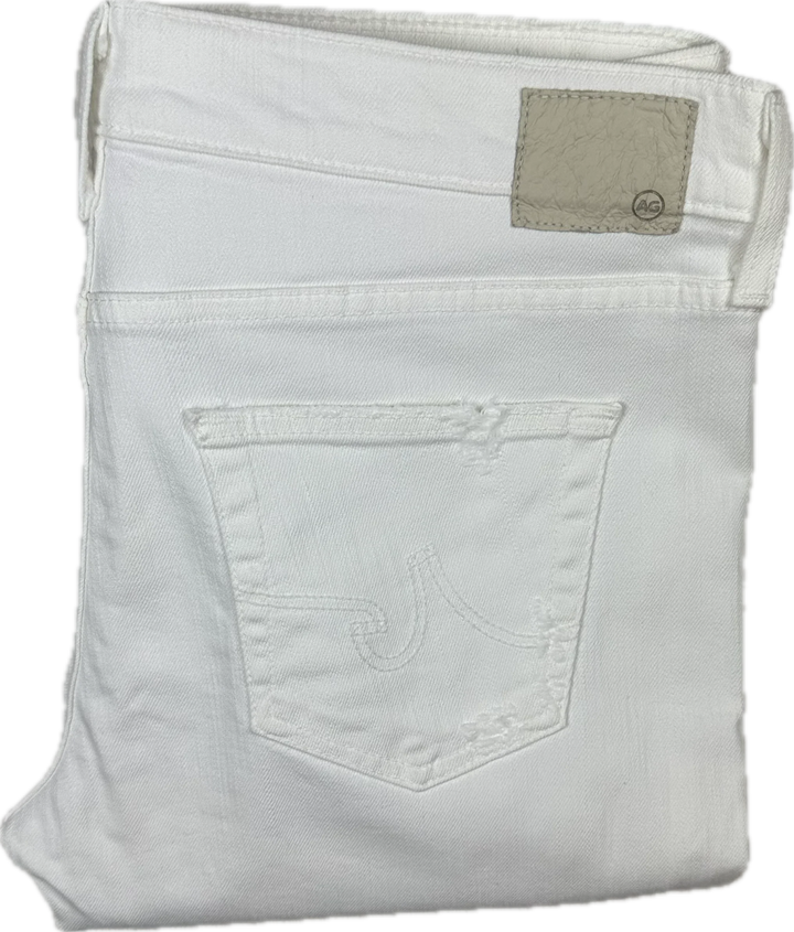 AG Adriano Goldschmied 'Ex-Boyfriend Slim' White Jeans - Size  30R