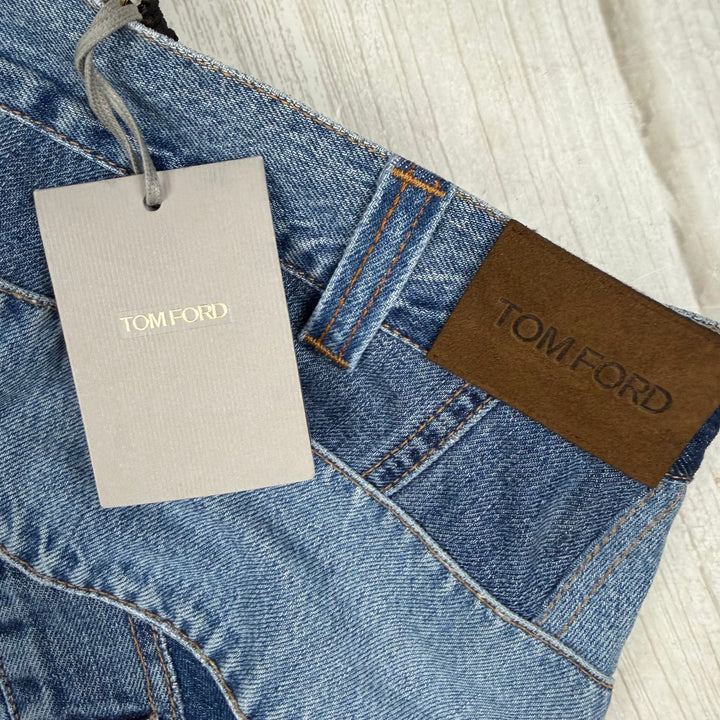 NWT- Tom Ford Patchwork Denim Skirt RRP $4990 - Size 36 or S