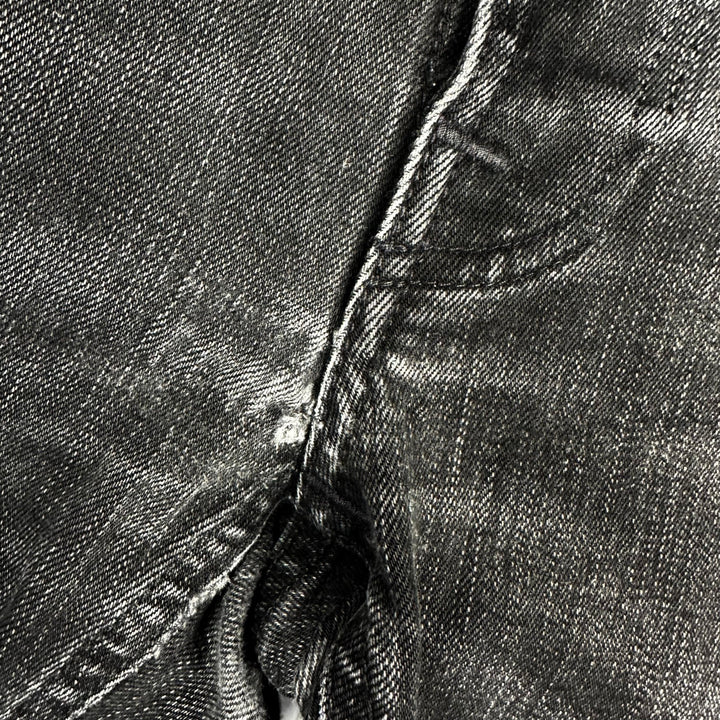 Nudie 'Lean Dean' Black Ridge Organic Cotton Jeans- Size 31/32 - Jean Pool