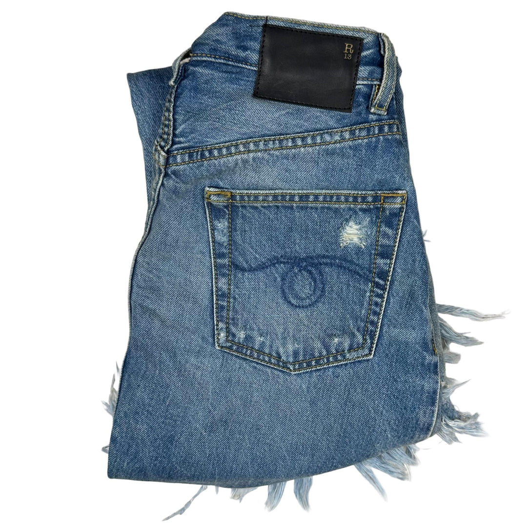 R13 Made in Italy 'Double Classic' Skirted Jeans- Size 24