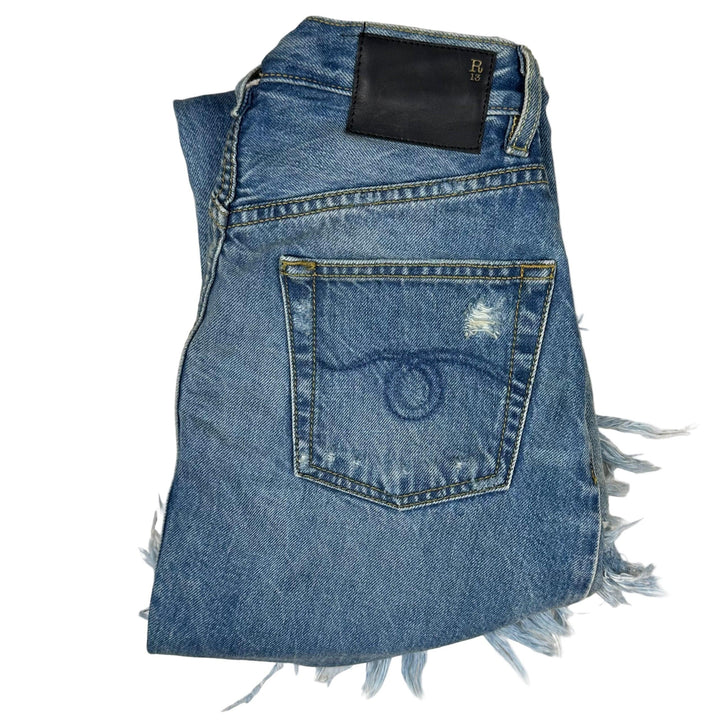 R13 Made in Italy 'Double Classic' Skirted Jeans- Size 24