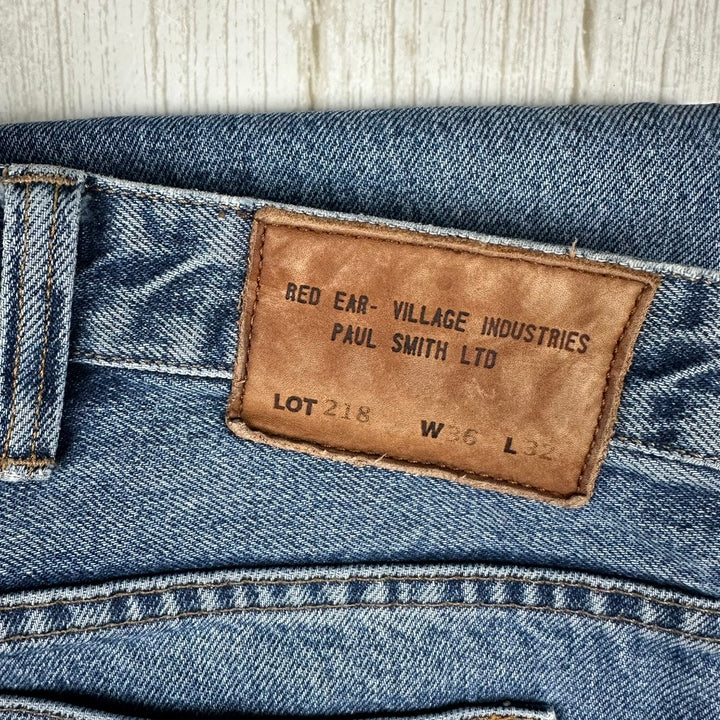 Paul Smith Red Ear Straight Leg Denim Jeans - Size 36R