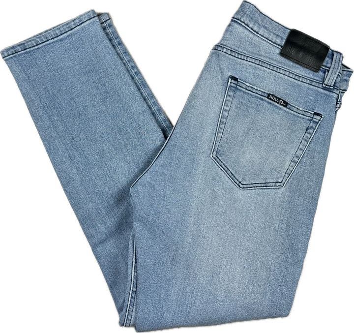 Mens ROLLAS 'Tim Slims' Stretch Jeans - Size 33/32