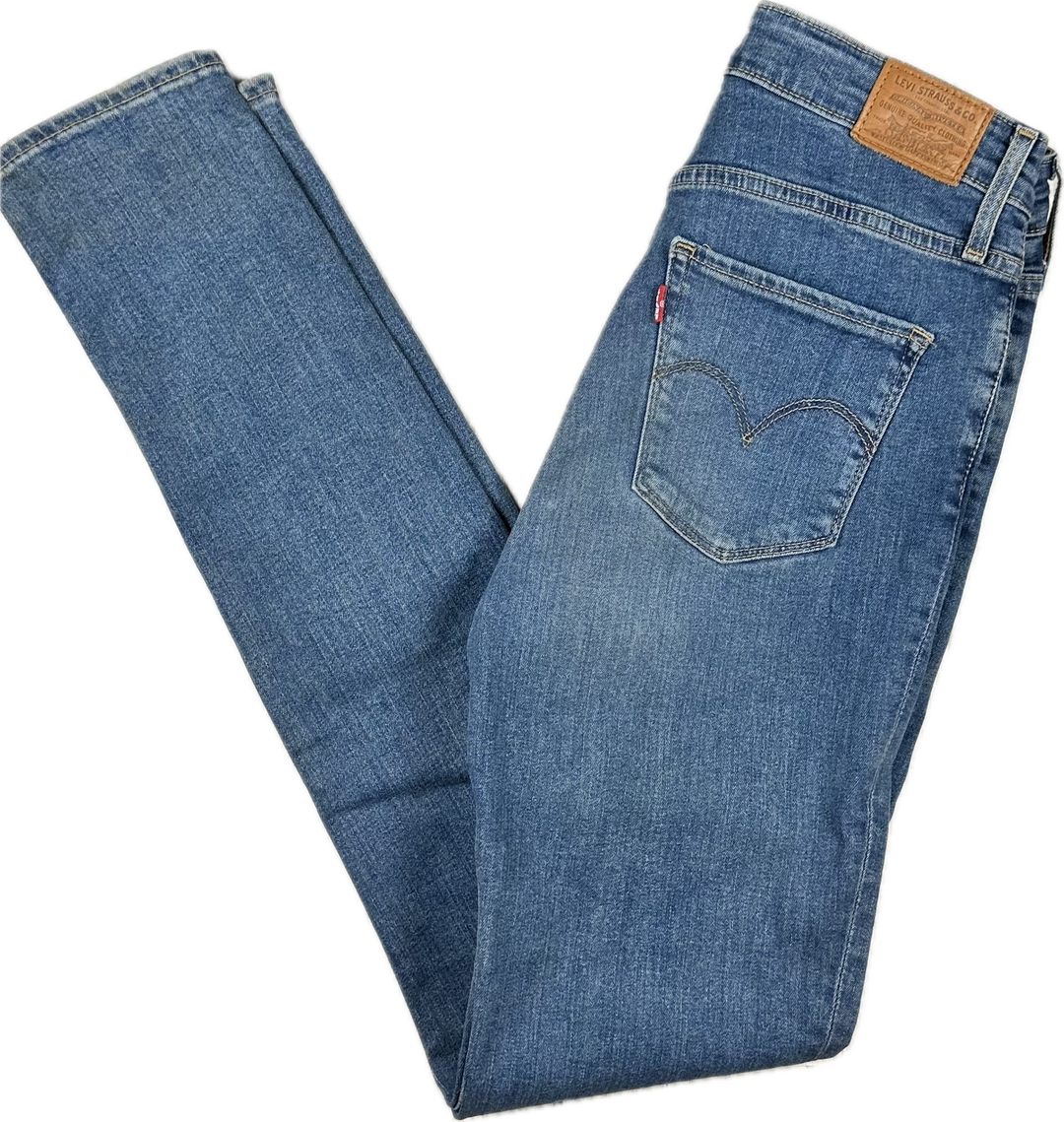 Levis 721 Ladies 'The High Rise Skinny' Jeans - Size 29