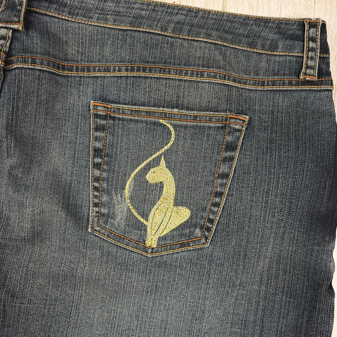 NEW- Baby Phat Y2K Denim Logo Pocket Skirt- US Size 24 or 26 + Plus