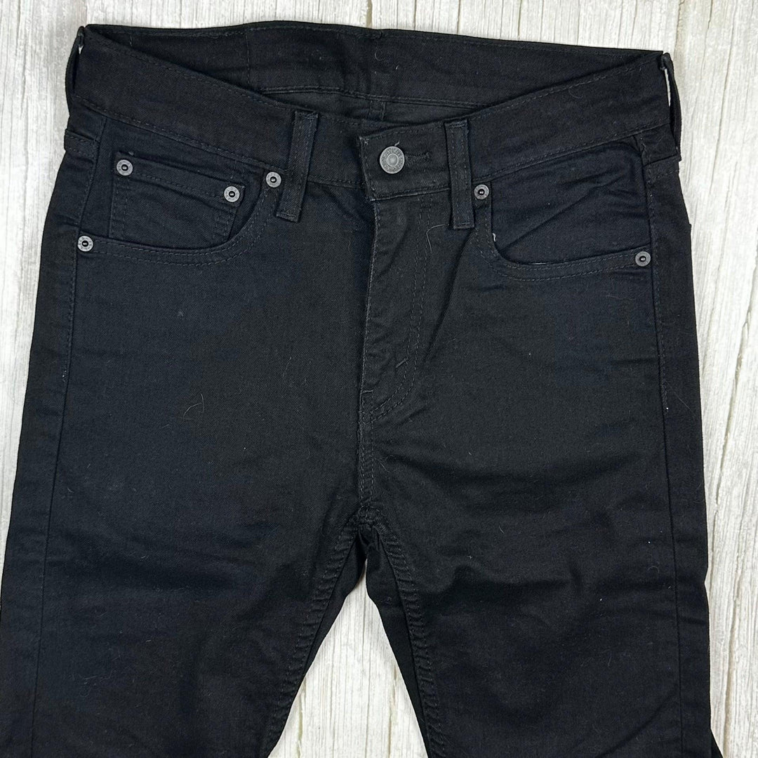 Levis 519 Black Mid Rise Skinny Jeans -Size 30/32