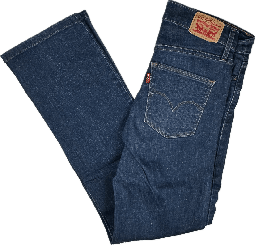 Levis 'Slimming Straight' Mid Rise Denim Jeans - Size 27" or 9AU