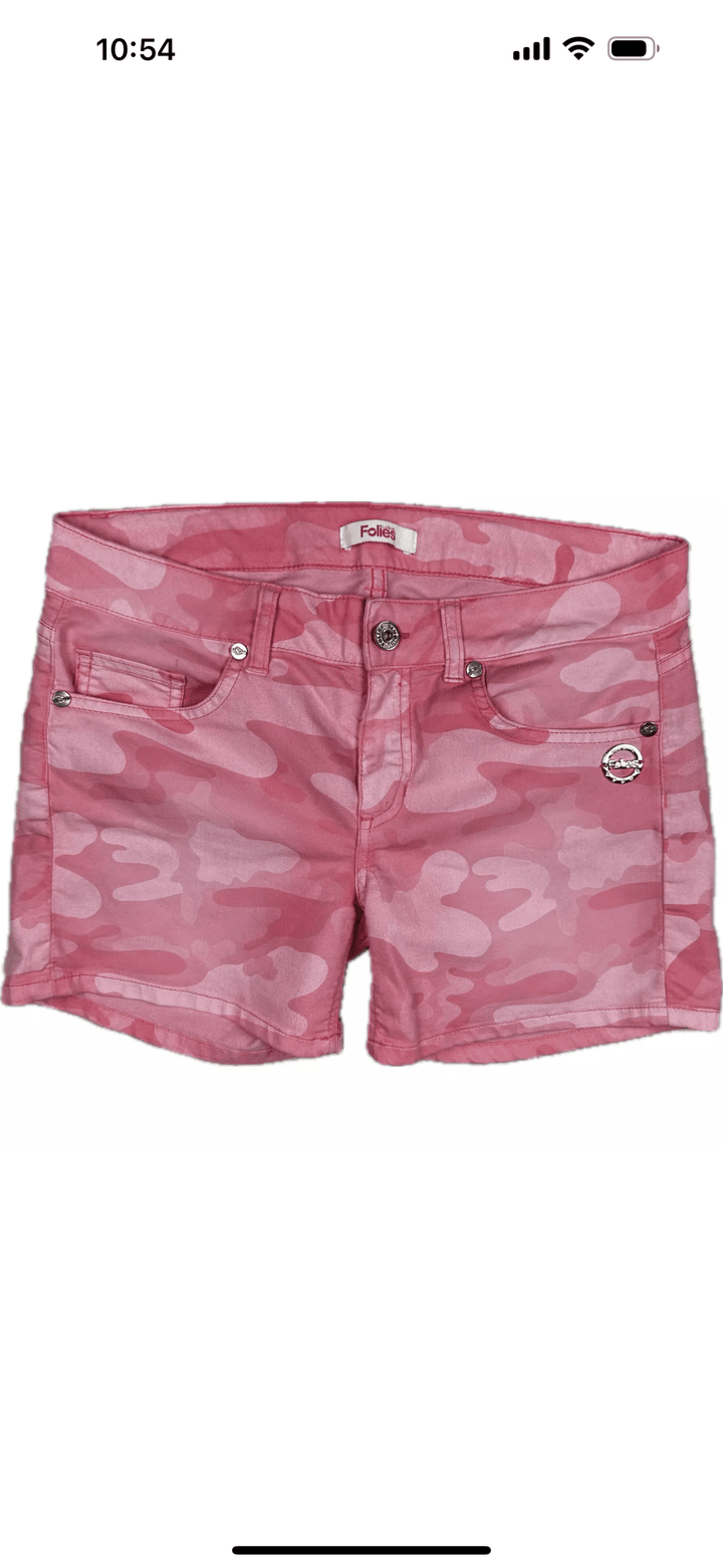 Blugirl Folies Peachy Camouflage Print Boy Shorts -Size 29