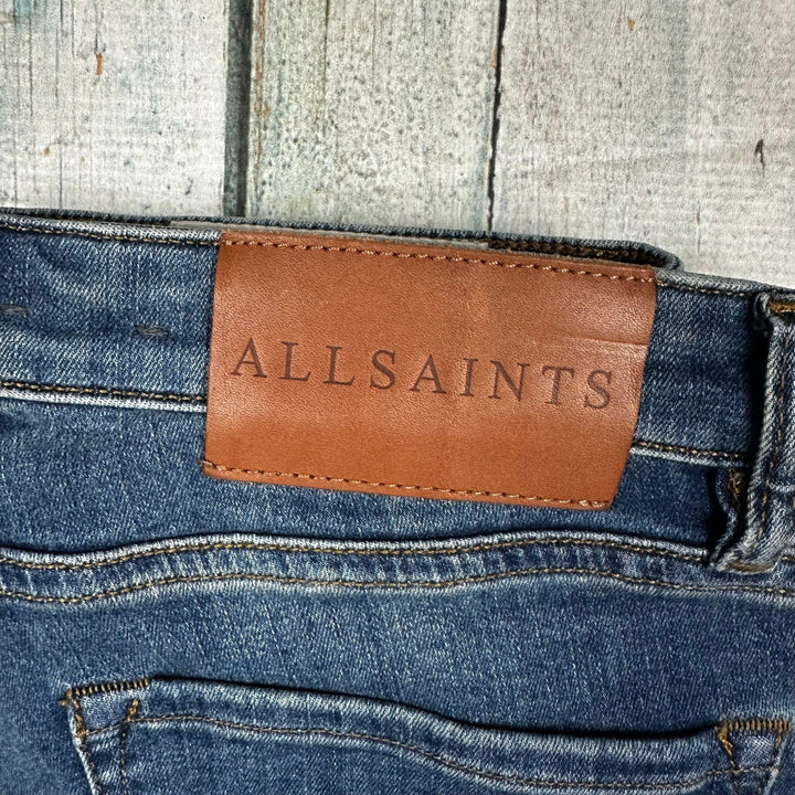 All Saints Washed 'Mast' Skinny Jeans -Size 27 - Jean Pool