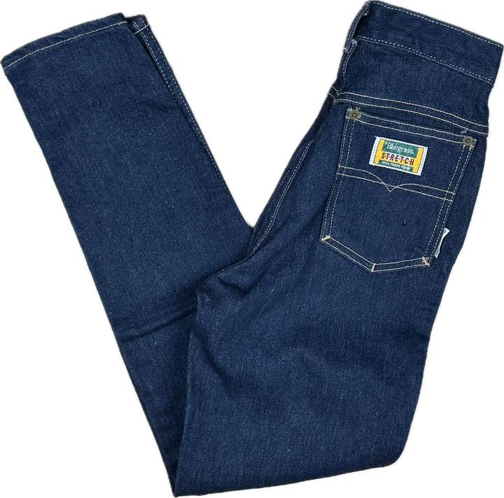 Bluegrass 1980's High Waist Slim Australian Ladies Jeans - Suit Size 6