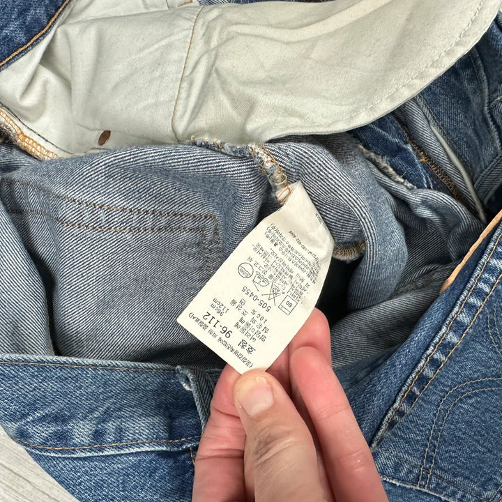 Levis 505 Y2K Mid Blue Wash Regular Fit -Size 38/33