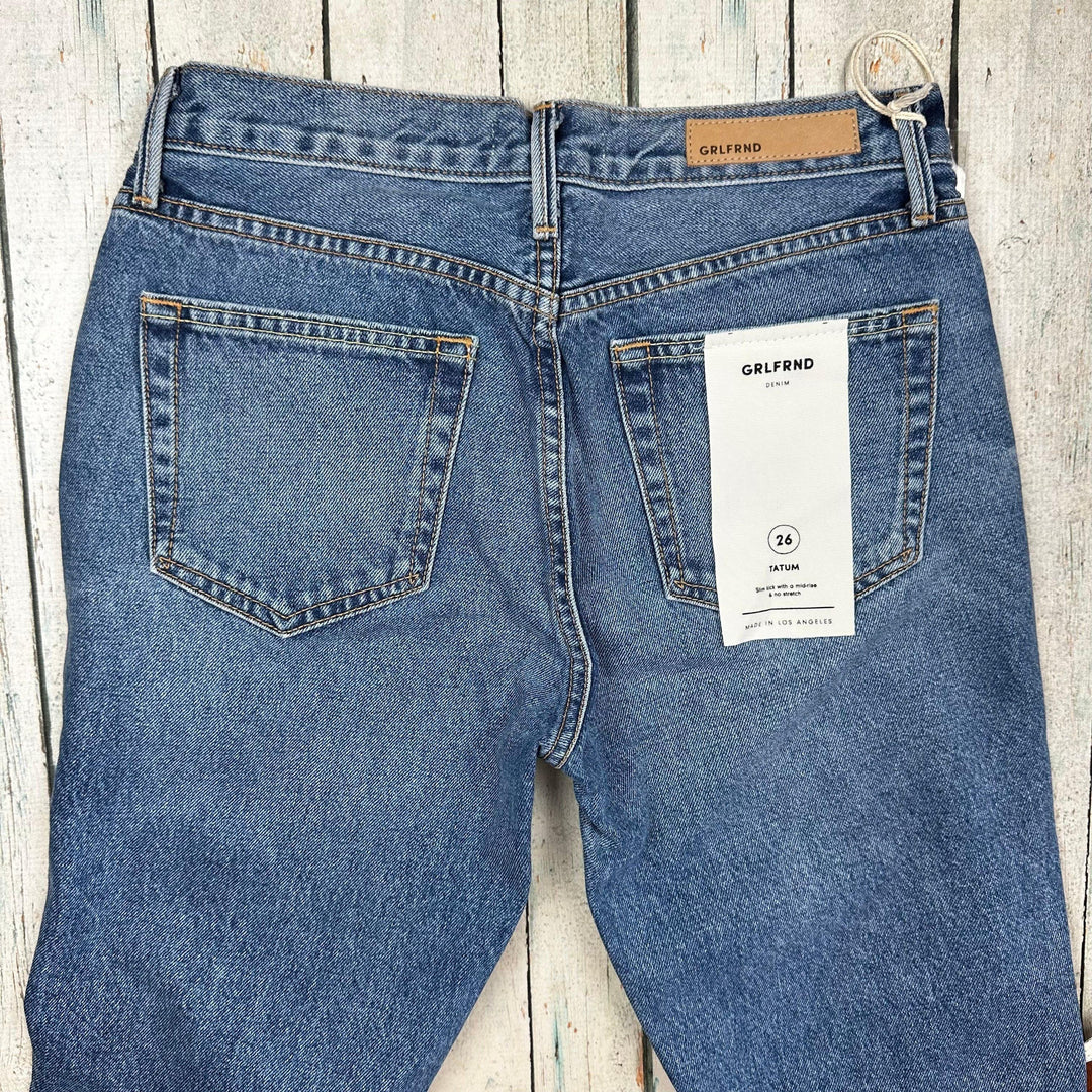 NWT - GRLFRND Ladies Mid Rise 'Tatum' Jeans -Size 26 - Jean Pool