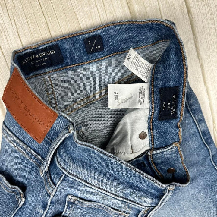 Lucky Brand "Ava Crop" Stretch Jeans- Size 26