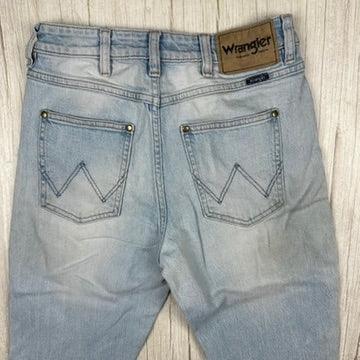Wrangler Mens Light Wash 'Sid' Slim Fit Jeans - Size 28