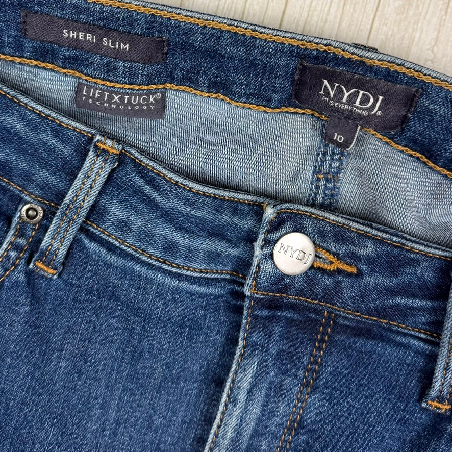NYDJ - Lift & Tuck 'Sheri Slim' Straight Leg Jeans -Size 10 US suit AU 14