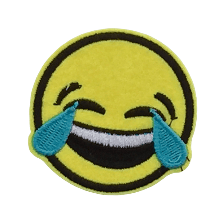 LOL Emoji- Embroidered Cloth Patch