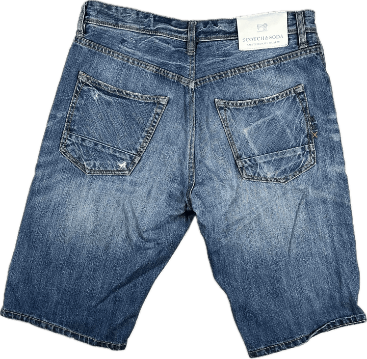 Scotch & Soda Men's 'Snatch' Shorts- Size 34 - Jean Pool