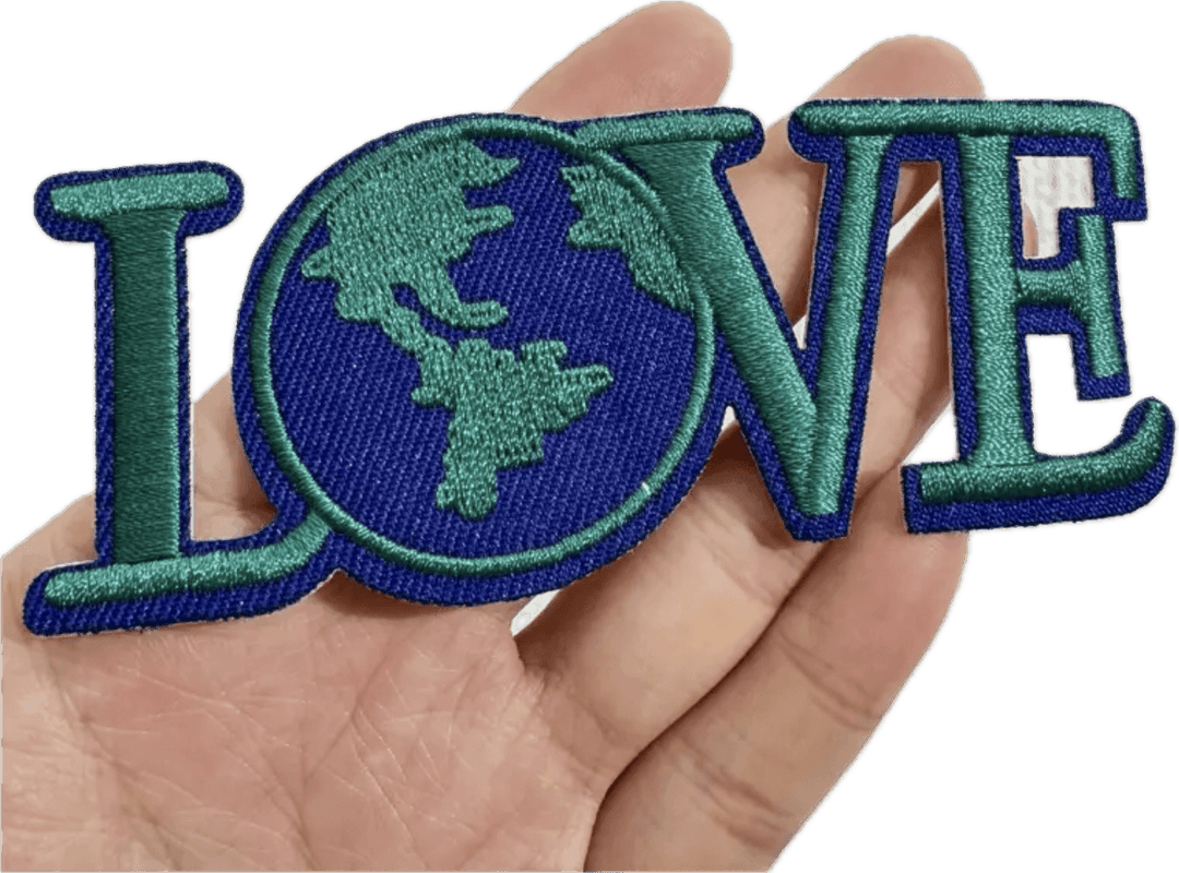 LOVE the Planet- Embroidered Cloth Patch - Jean Pool