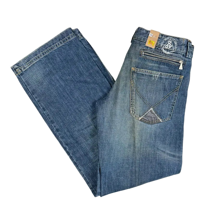 NWT- Roy Rogers Ladies Wide Leg Pant Cut Jeans - Suit Size 10