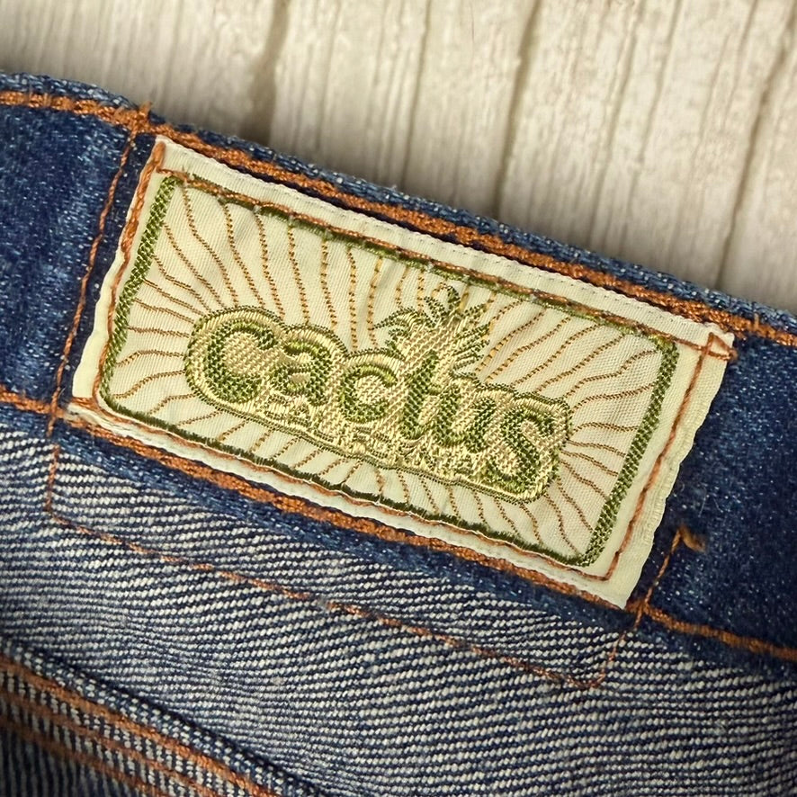 Cactus 1980s Vintage Slim Straight Ladies Jeans- Suit Size 7/8