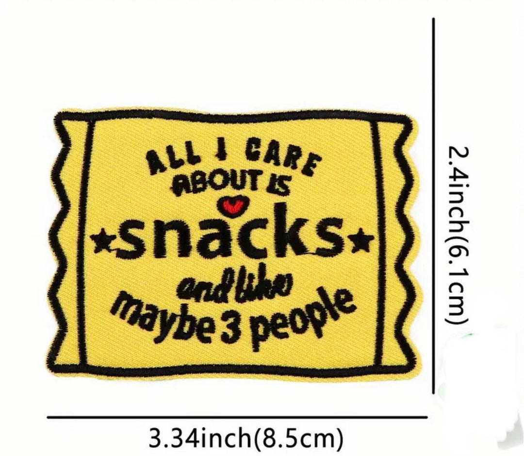 All I care about - Embroidered Patch - Jean Pool