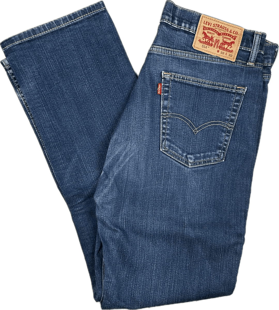 Levis 514 Mens Straight Leg Jeans - Size 32/32 - Jean Pool