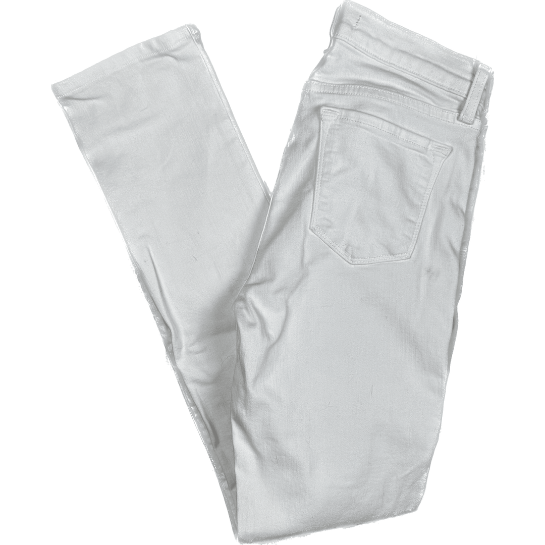 J Brand 'Skinny Leg' Mid Rise Blanc White Jeans - Size 27 - Jean Pool
