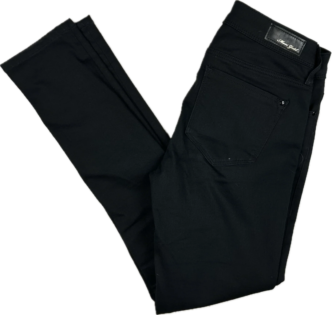 Mavi Gold 'Alexa' Mid Rise Black Skinny Jeans -Size 27/32