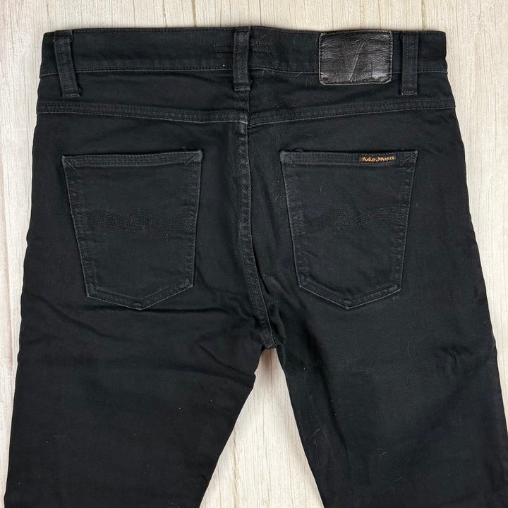 Nudie 'Lean Dean' Dry Everblack Wash Organic Cotton Jeans- Size 33/30