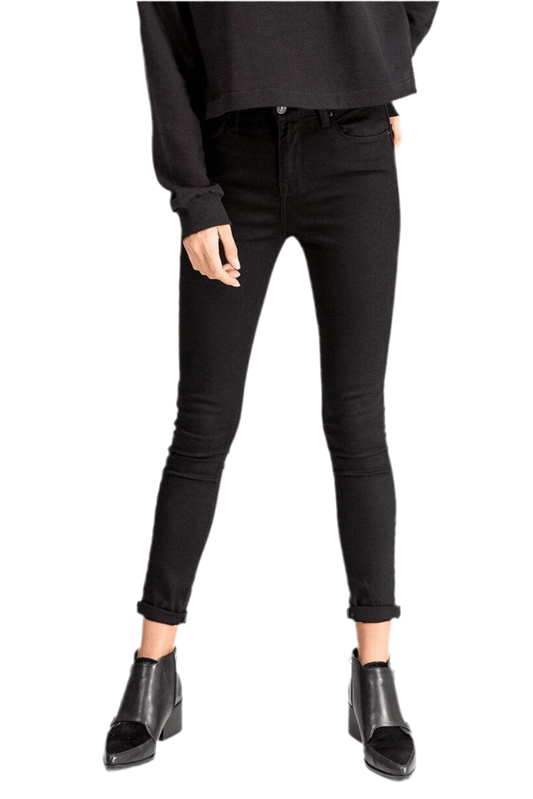 LTB Ladies Black 'Tanya X 'Mid Rise Skinny Jeans -Size 30