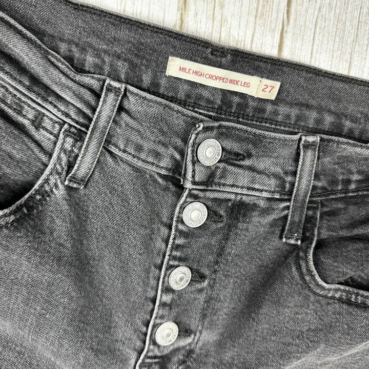 Levis  'Mile High Cropped Wide Leg' Jeans -Size 27