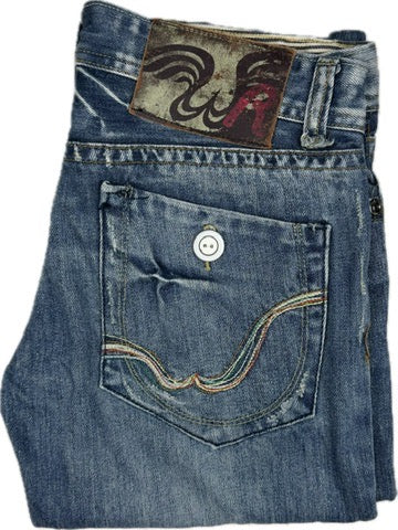 Replay Ladies Y2K 'Marcello' Low Rise Crop Jeans- Suit Size 7/8