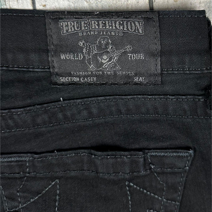 True Religion 'Casey' Skinny Black Jeans- Size 29 - Jean Pool