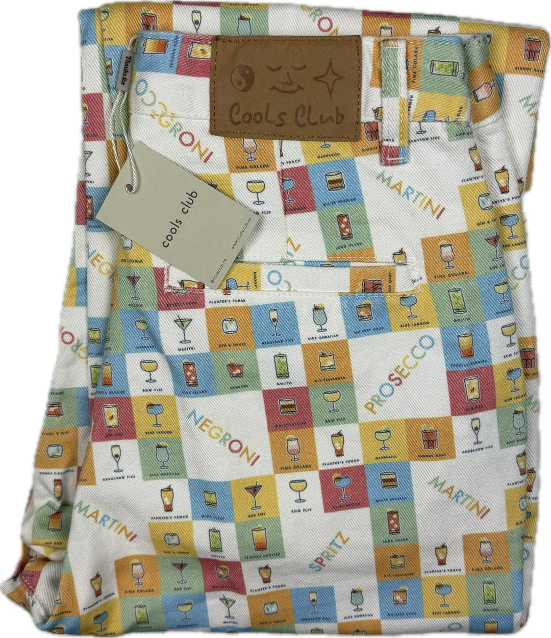 NWT - 'Cocktail Hour' California Pant Printed Jeans by Cools Club - Size 8